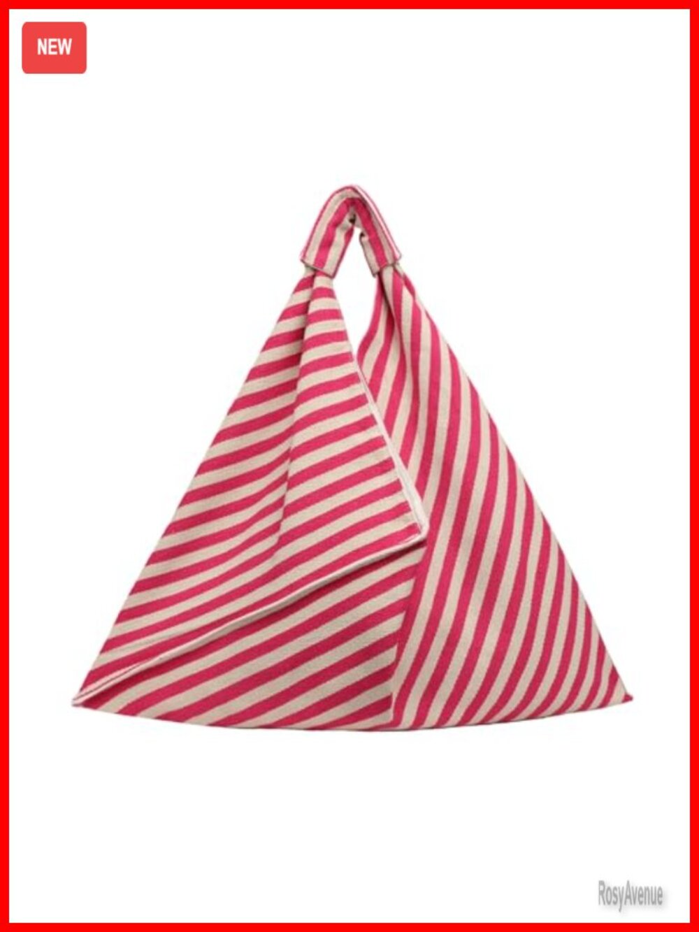 Canvas Hobo Bag Large Work Tote Striped Shopper Slouchy Shoulder Bag